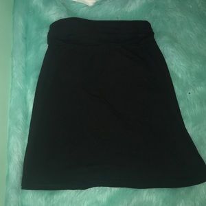A black skirt